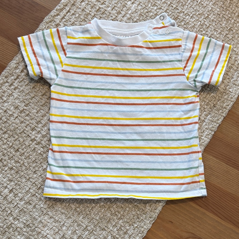 Peanuts Multicolor Striped Kids Tee